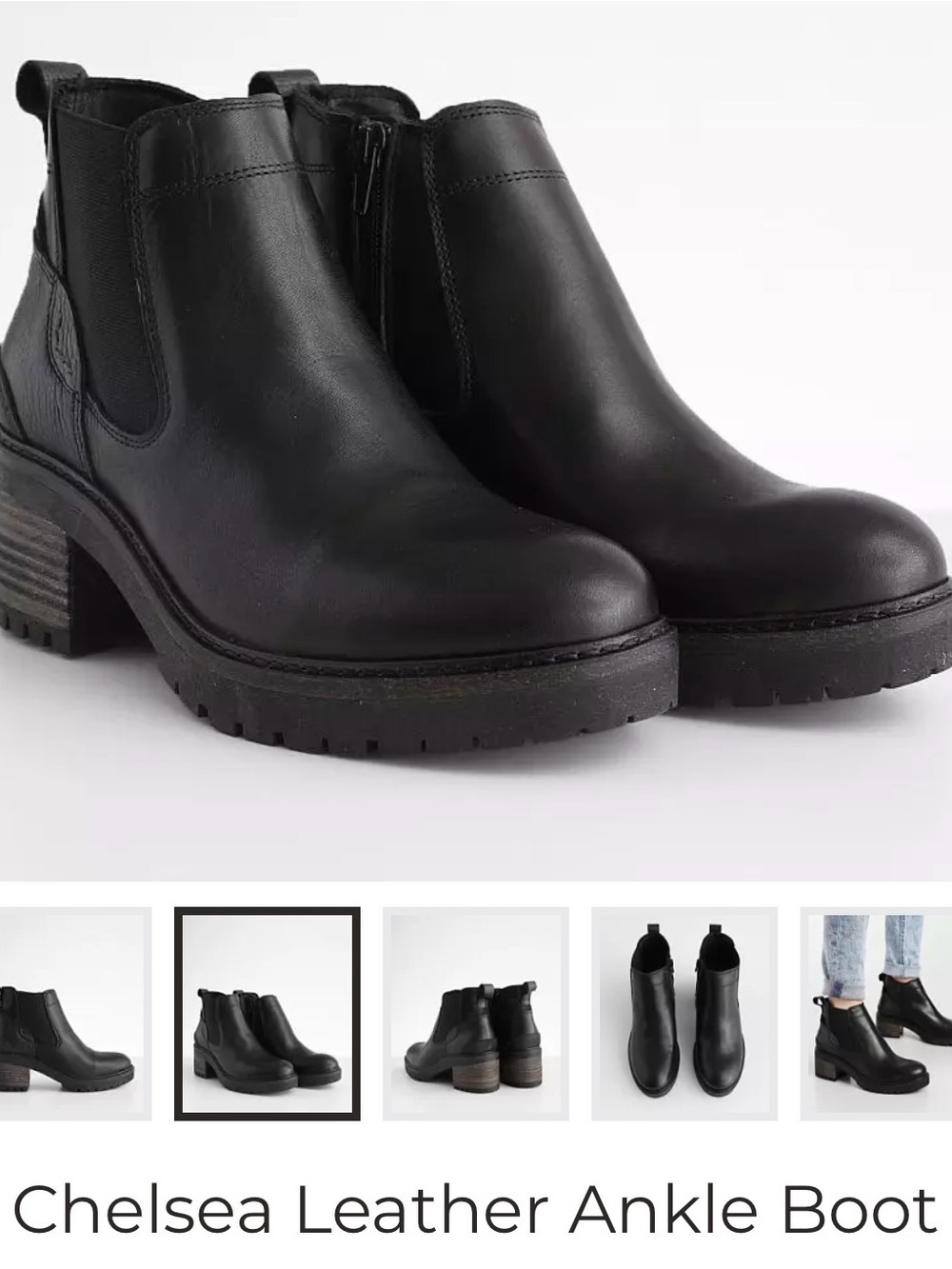 Chelsea Leather Ankle Boot - Black